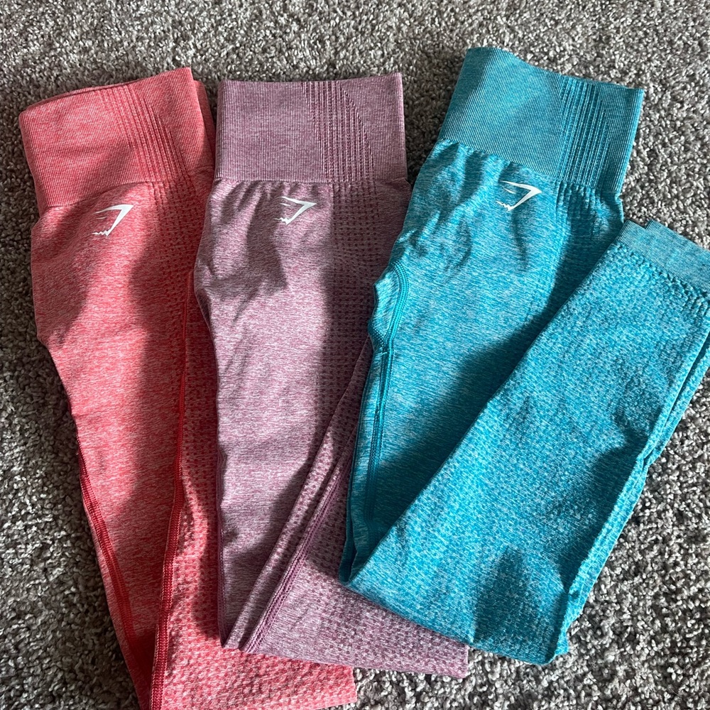Gymshark Vital seamless. All 3.